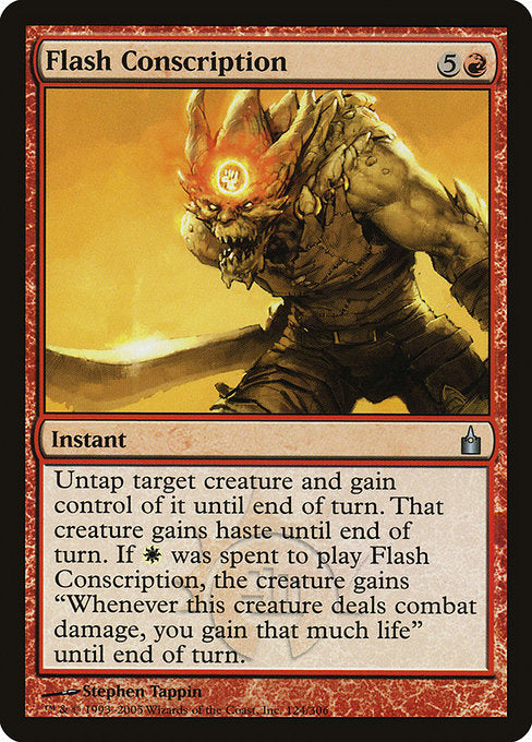 Flash Conscription [Ravnica: City of Guilds] - Evolution TCG