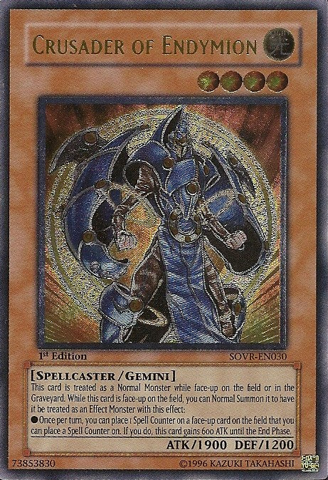 Crusader of Endymion [SOVR-EN030] Ultimate Rare - Evolution TCG