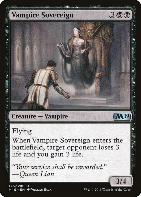 Vampire Sovereign [Core Set 2019] - Evolution TCG