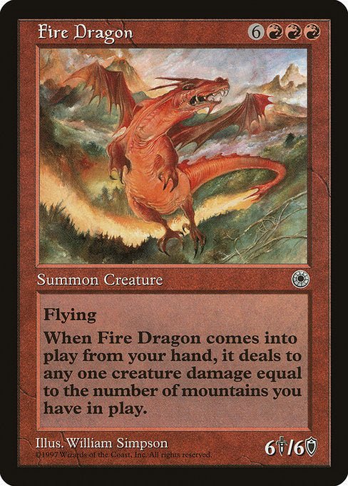 Fire Dragon [Portal] - Evolution TCG