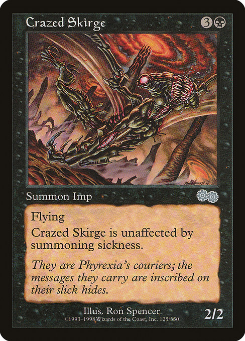 Crazed Skirge [Urza's Saga] - Evolution TCG