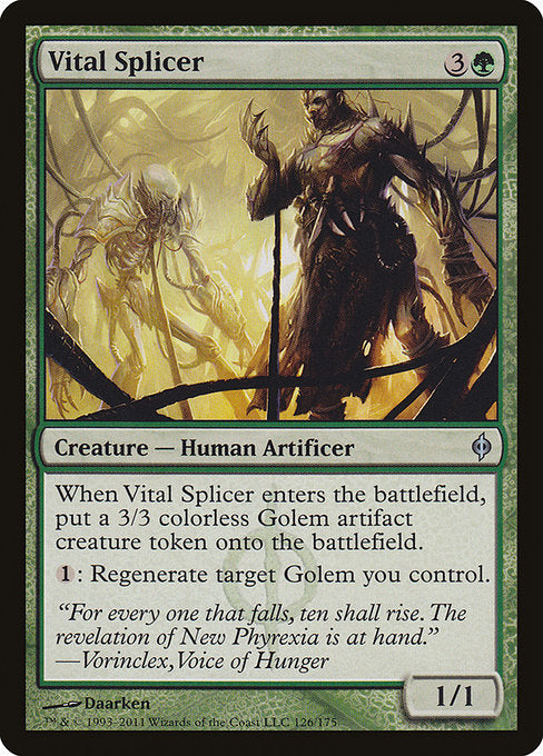 Vital Splicer [New Phyrexia] - Evolution TCG