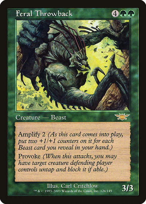 Feral Throwback [Legions] - Evolution TCG