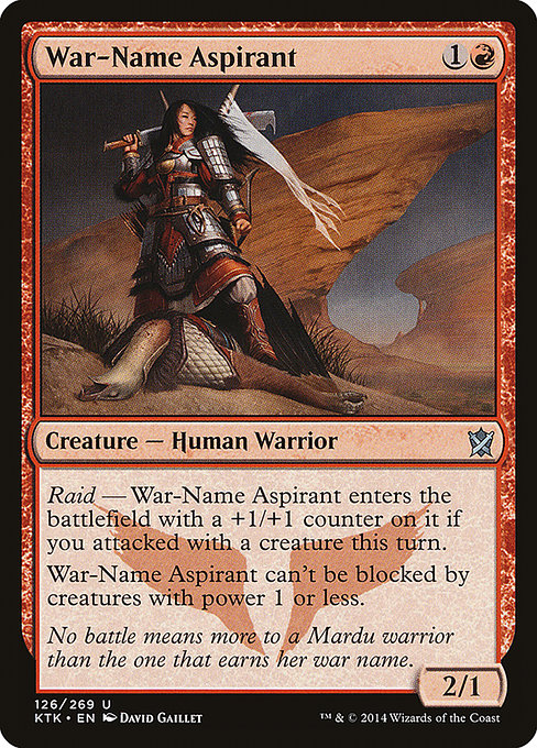 War-Name Aspirant [Khans of Tarkir] - Evolution TCG