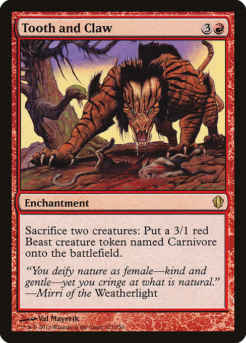 Tooth and Claw [Commander 2013] - Evolution TCG