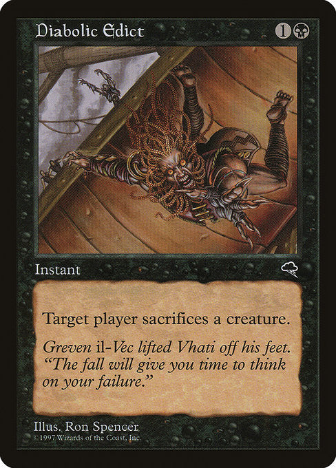 Diabolic Edict [Tempest] - Evolution TCG