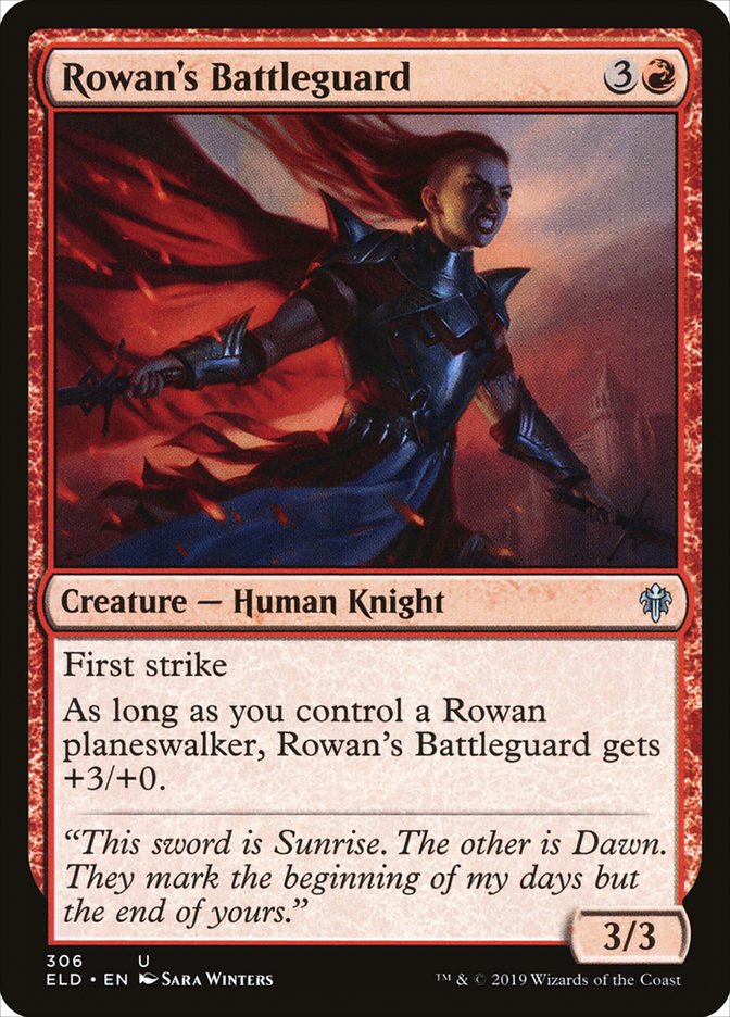 Rowan's Battleguard [Throne of Eldraine] - Evolution TCG