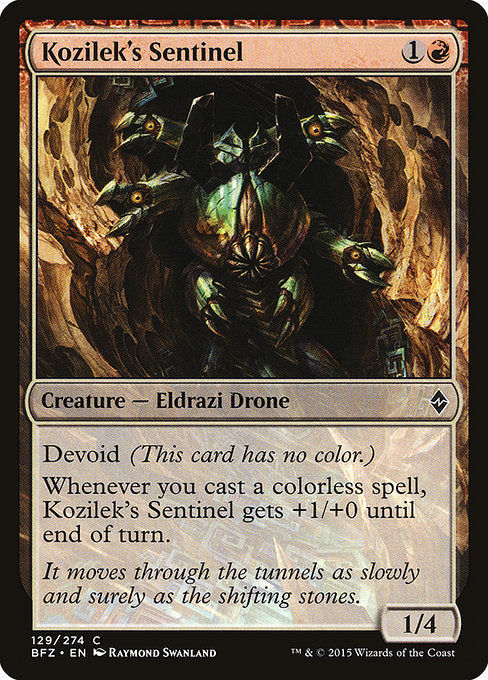 Kozilek's Sentinel [Battle for Zendikar] - Evolution TCG
