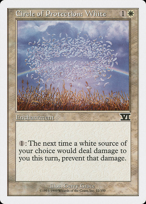 Circle of Protection: White [Classic Sixth Edition] - Evolution TCG