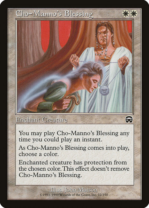 Cho-Manno's Blessing [Mercadian Masques] - Evolution TCG