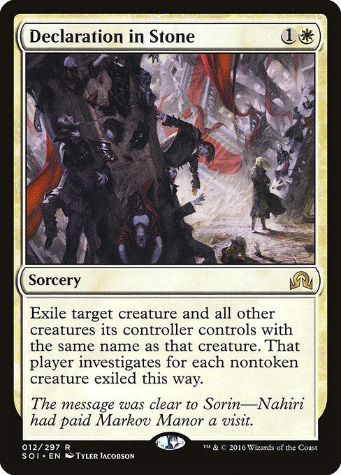 Declaration in Stone [Shadows over Innistrad] - Evolution TCG