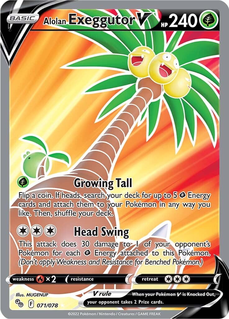 Alolan Exeggutor V (071/078) [Pokémon GO] - Evolution TCG