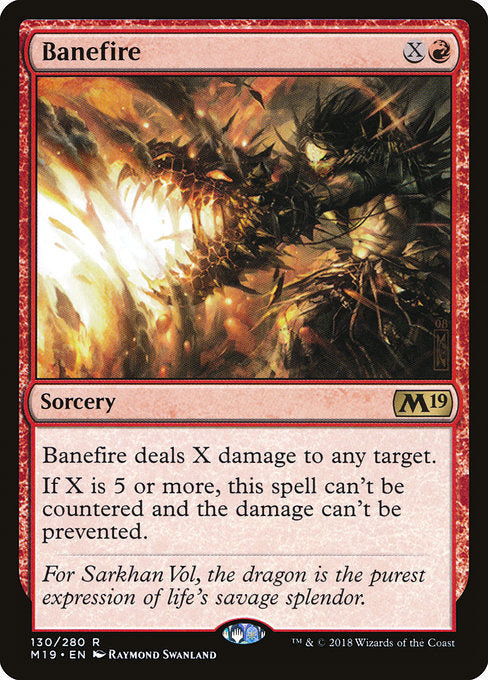 Banefire [Core Set 2019] - Evolution TCG