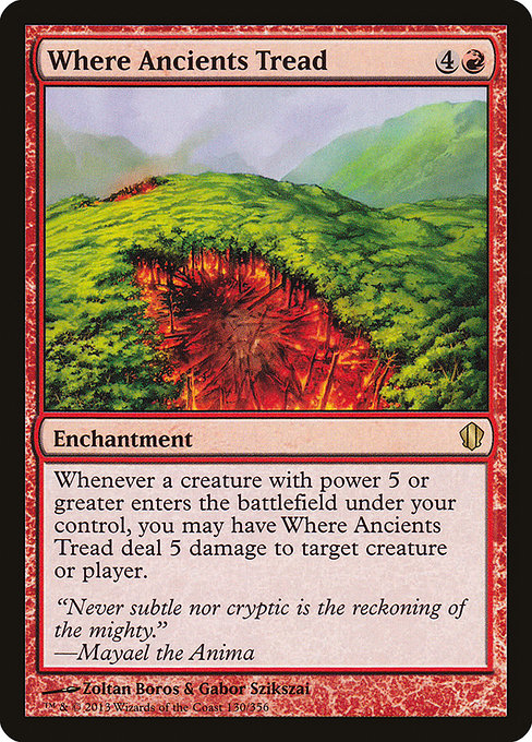 Where Ancients Tread [Commander 2013] - Evolution TCG