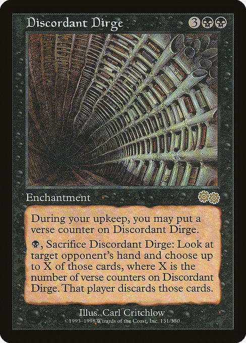 Discordant Dirge [Urza's Saga] - Evolution TCG