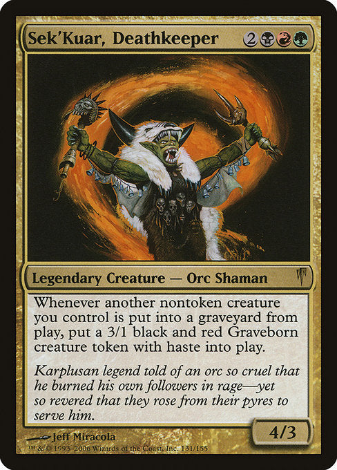 Sek'Kuar, Deathkeeper [Coldsnap] - Evolution TCG