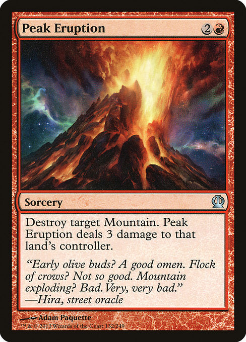 Peak Eruption [Theros] - Evolution TCG