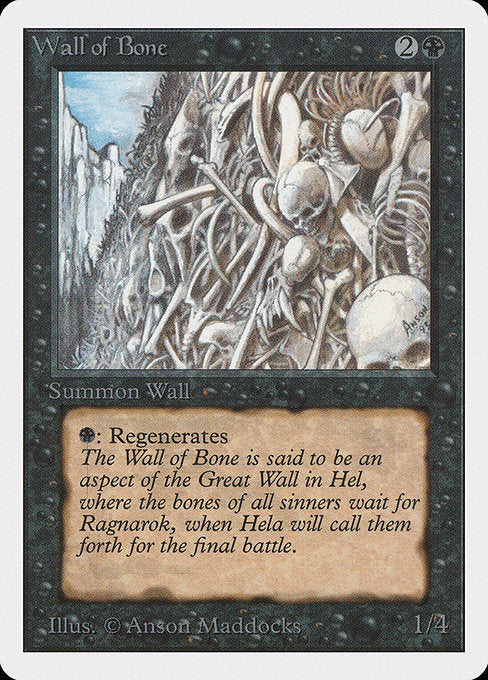 Wall of Bone [Unlimited Edition] - Evolution TCG