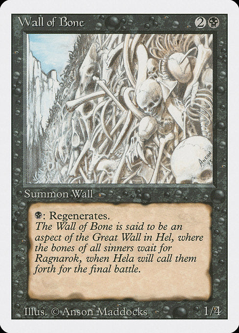 Wall of Bone [Revised Edition] - Evolution TCG