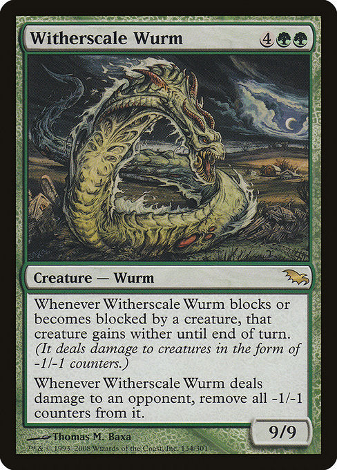 Witherscale Wurm [Shadowmoor] - Evolution TCG