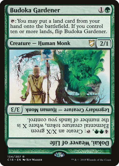 Budoka Gardener // Dokai, Weaver of Life [Commander 2018] - Evolution TCG