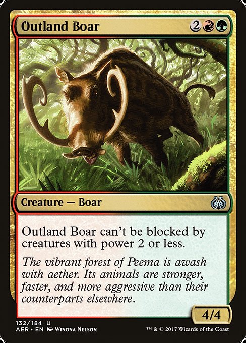 Outland Boar [Aether Revolt] - Evolution TCG
