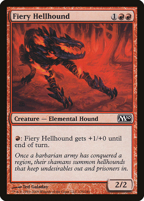 Fiery Hellhound [Magic 2010] - Evolution TCG