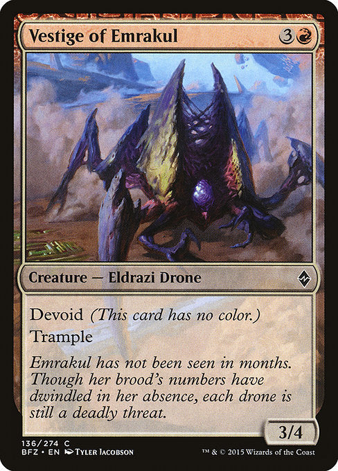 Vestige of Emrakul [Battle for Zendikar] - Evolution TCG