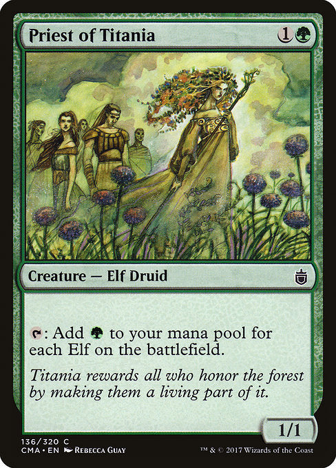 Priest of Titania [Commander Anthology] - Evolution TCG