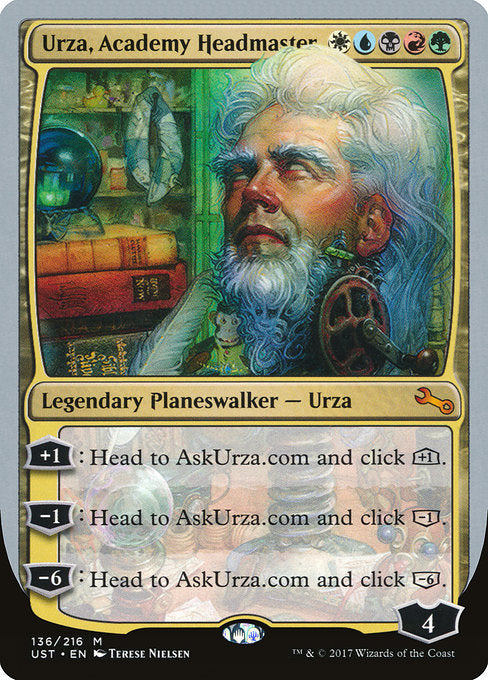 Urza, Academy Headmaster [Unstable] - Evolution TCG