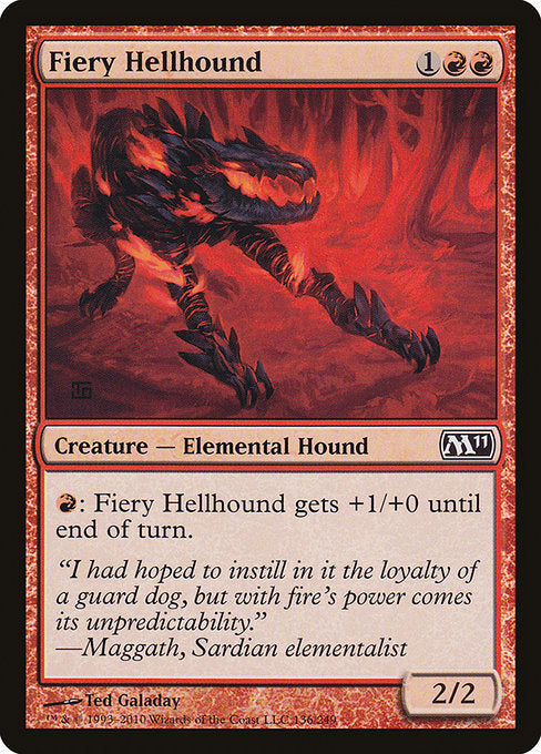 Fiery Hellhound [Magic 2011] - Evolution TCG