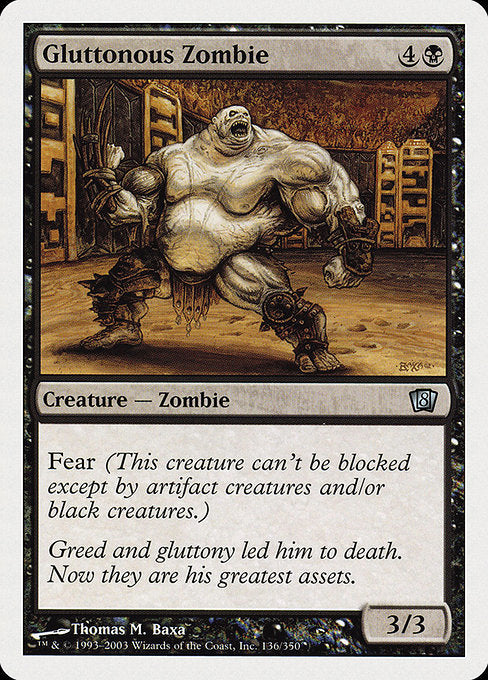 Gluttonous Zombie [Eighth Edition] - Evolution TCG