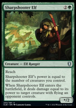 Sharpshooter Elf [Commander Legends: Battle for Baldur's Gate] - Evolution TCG
