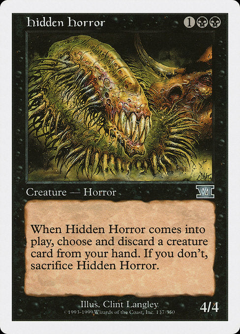 Hidden Horror [Classic Sixth Edition] - Evolution TCG