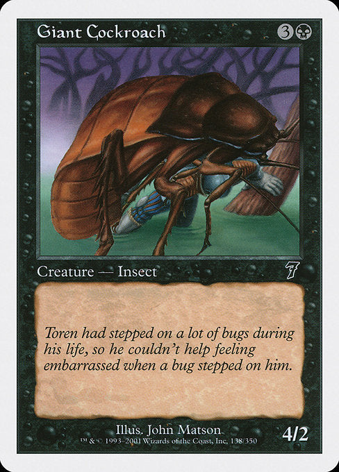 Giant Cockroach [Seventh Edition] - Evolution TCG