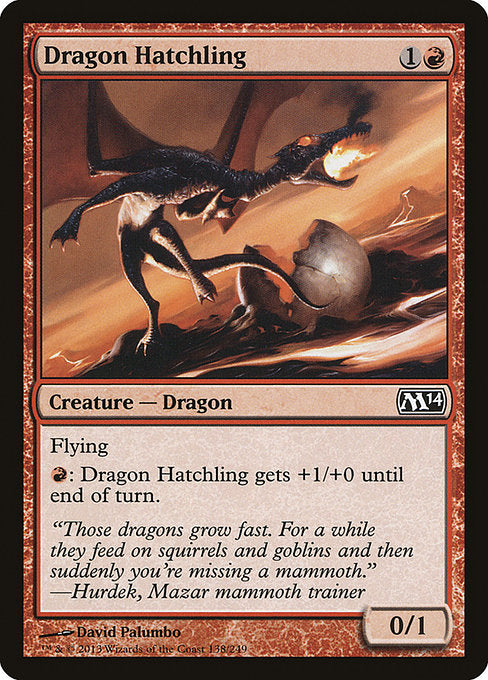 Dragon Hatchling [Magic 2014] - Evolution TCG