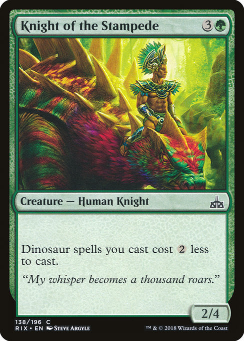 Knight of the Stampede [Rivals of Ixalan] - Evolution TCG