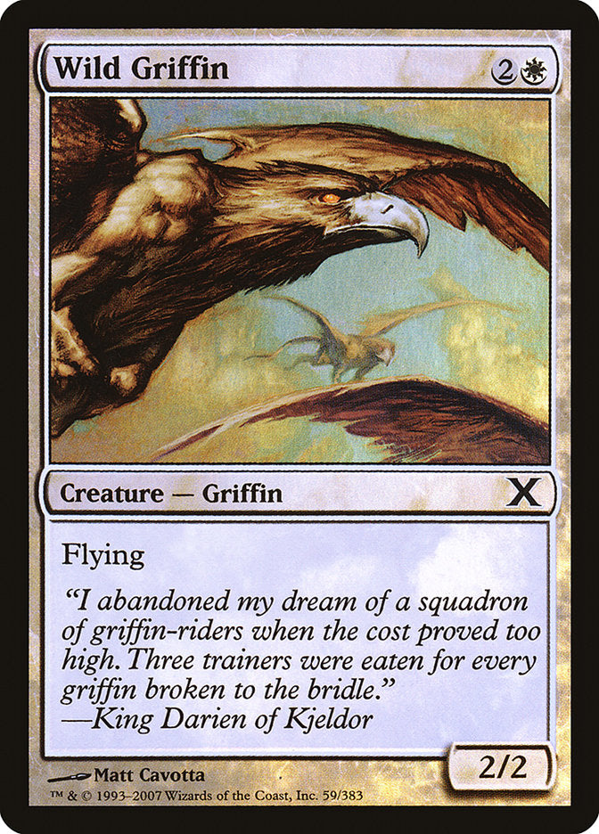 Wild Griffin (Premium Foil) [Tenth Edition] - Evolution TCG