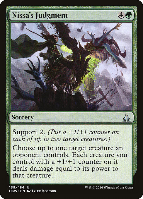 Nissa's Judgment [Oath of the Gatewatch] - Evolution TCG