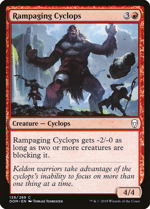 Rampaging Cyclops [Dominaria] - Evolution TCG