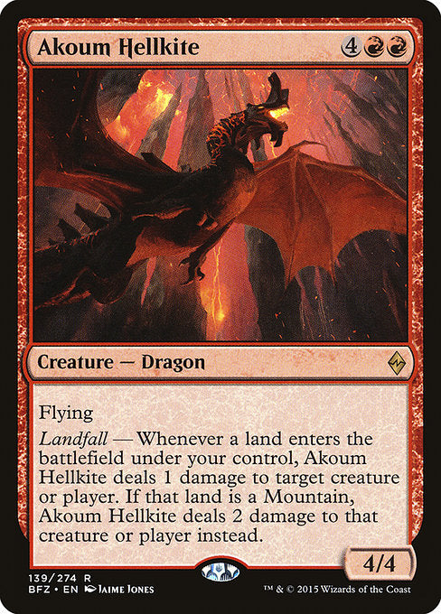 Akoum Hellkite [Battle for Zendikar] - Evolution TCG