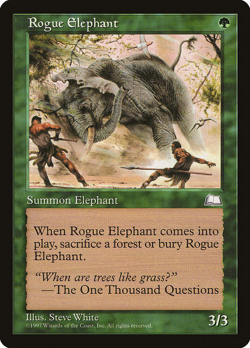Rogue Elephant [Weatherlight] - Evolution TCG