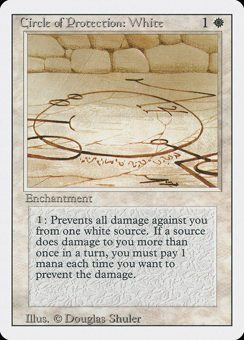 Circle of Protection: White [Revised Edition] - Evolution TCG