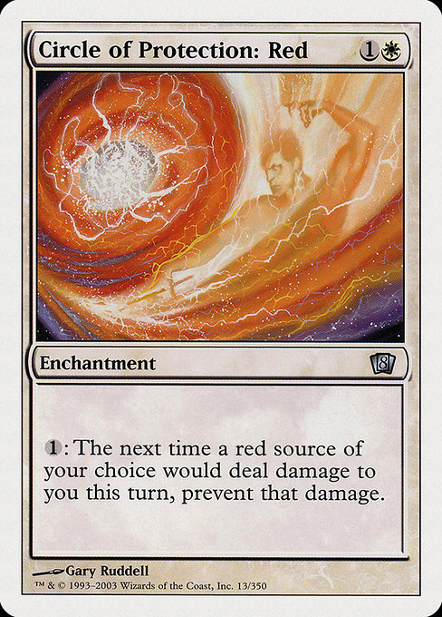 Circle of Protection: Red [Eighth Edition] - Evolution TCG