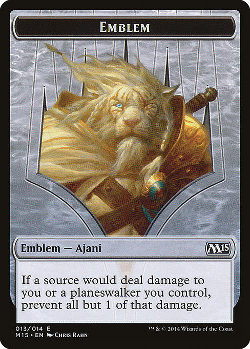 Ajani Steadfast Emblem [Magic 2015 Tokens] - Evolution TCG