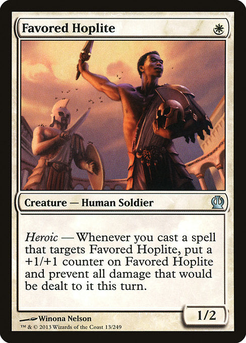 Favored Hoplite [Theros] - Evolution TCG