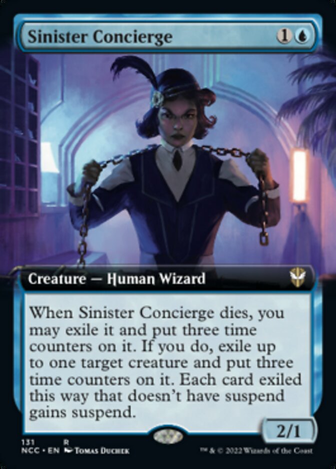 Sinister Concierge (Extended Art) [Streets of New Capenna Commander] - Evolution TCG