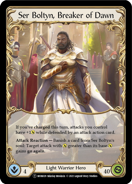 Ser Boltyn, Breaker of Dawn // Boltyn [U-MON029 // U-MON030] (Monarch Unlimited)  Unlimited Normal - Evolution TCG