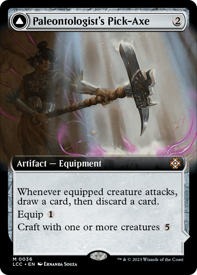 Paleontologist's Pick-Axe (Extended Art) [The Lost Caverns of Ixalan Commander] - Evolution TCG