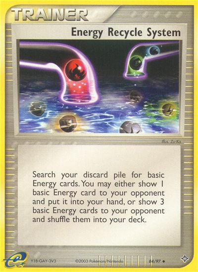 Energy Recycle System (84/97) [EX: Dragon] - Evolution TCG